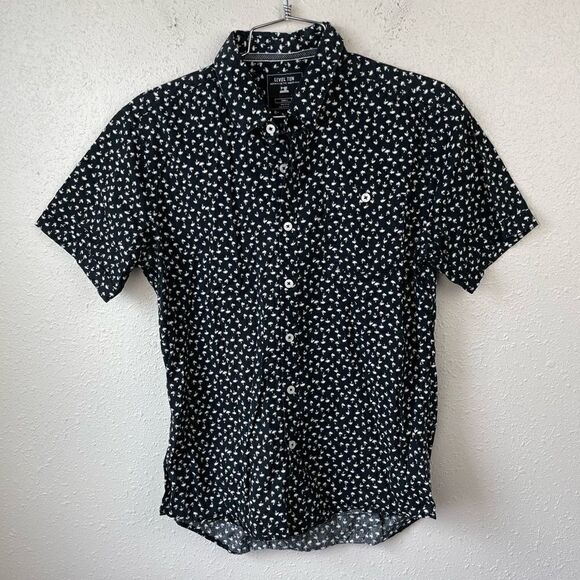 Level Ten Palm Tree Button Down Shirt Size S EUC - Picture 1 of 5